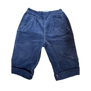 Ralph Lauren Corduroy Pants Baby Boys 9M Navy Blue Elastic Waist Cuffed‎ Pockets